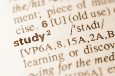 Word çalışma sözlük tanımı 