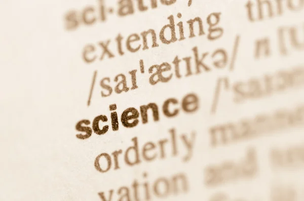 Diccionario definición de palabra ciencia —  Fotos de Stock