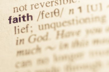 Word inanç sözlük tanımı 