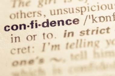 Kelime güven sözlük tanımı 