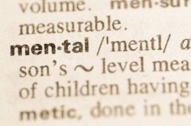 Zihinsel kelimenin sözlük tanımı 