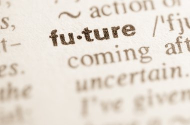 Dictionary definition of word future  clipart