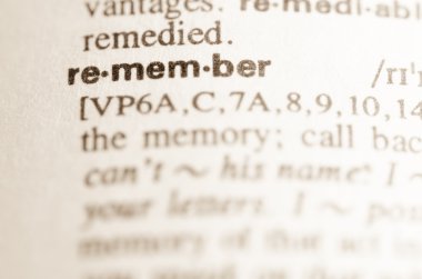 Kelimenin sözlük tanımı hatırlıyorum 