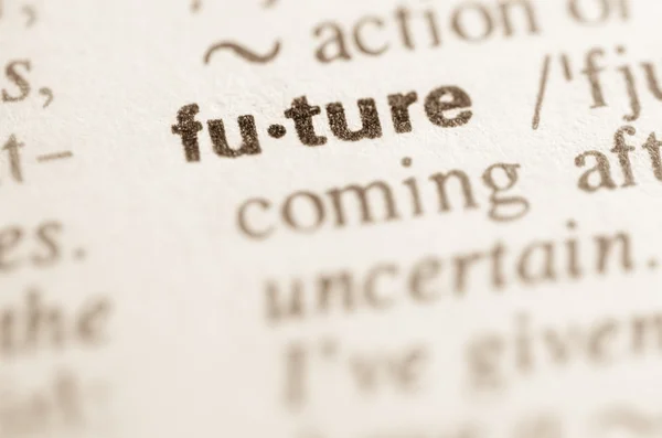 Diccionario definición de palabra futuro — Foto de Stock