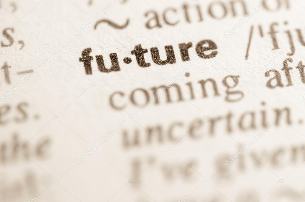 Dictionary definition of word future 