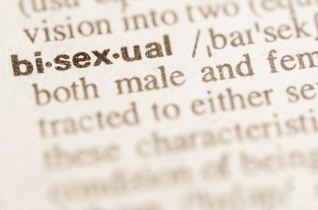 Dictionary definition of word bisexual 