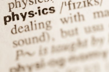 Word fizik sözlük tanımı