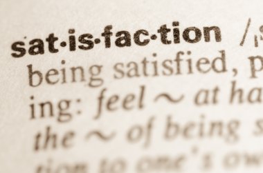 Kelime memnuniyeti sözlük tanımı 