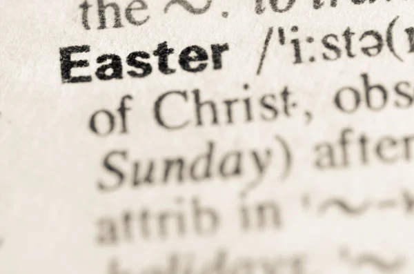 Diccionario definición de palabra Pascua — Foto de Stock