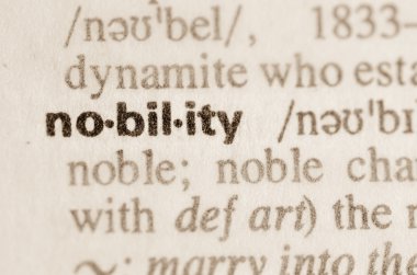 Word asalet sözlük tanımı 