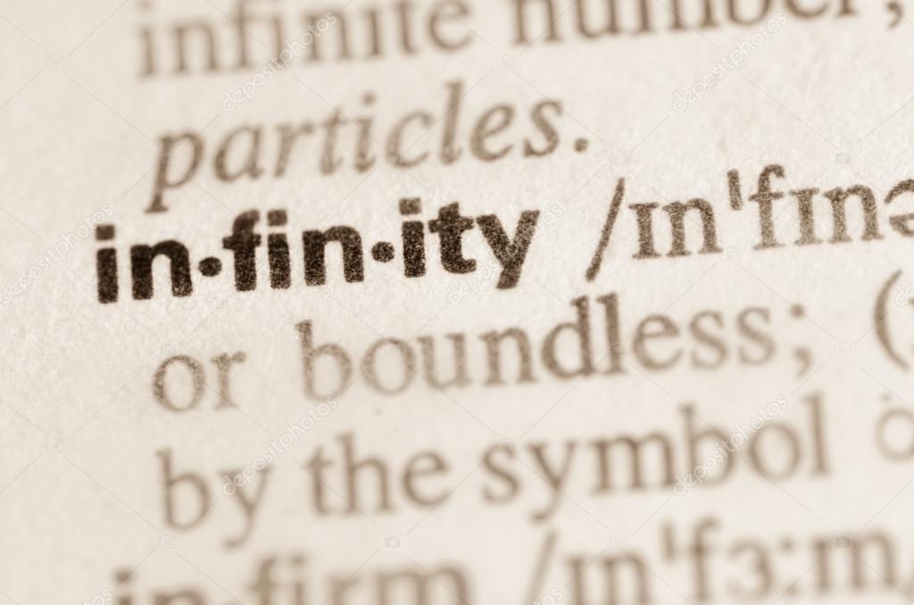 Dictionary definition of word infinity 