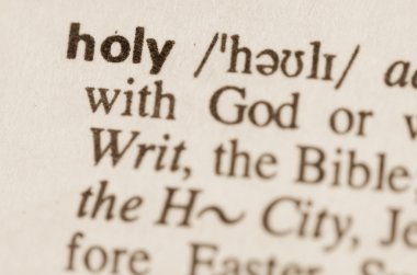 Kelimenin kutsal sözlük tanımı