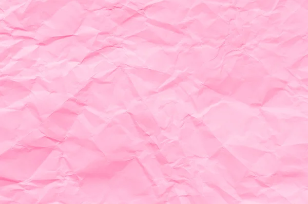 Fondo de textura de papel rosa arrugado — Foto de Stock