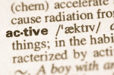 Etkin kelimenin sözlük tanımı 