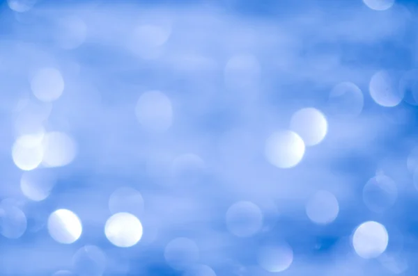 Blauwe wazig bokeh lichten achtergrond — Stockfoto