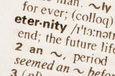 Sözlük tanımı kelime sonsuzluğun 