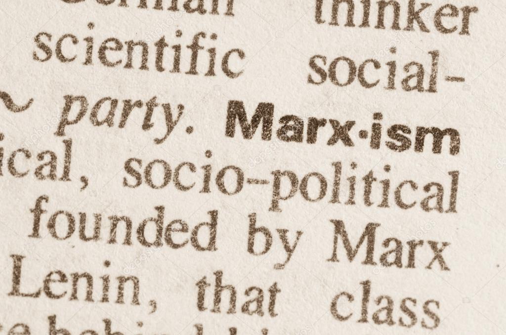 Dictionary definition of word Marxism 