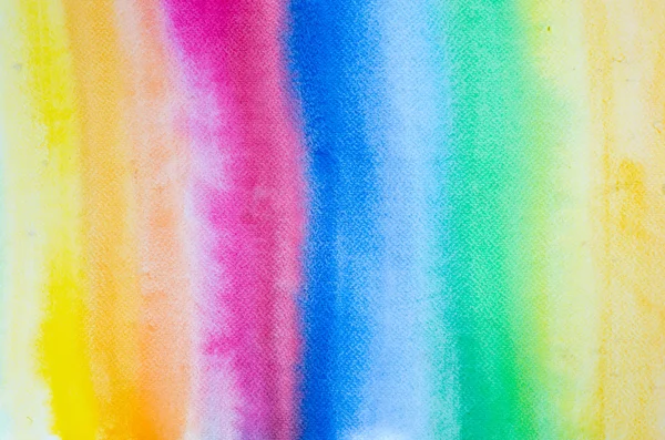 Regenbogen-Aquarell gemalten Hintergrund — Stockfoto