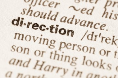 Word yön sözlük tanımı 