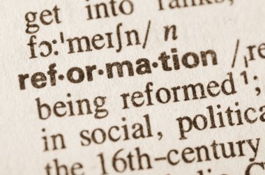 Word reformasyon sözlük tanımı 
