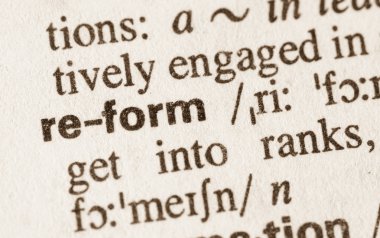 Word reformu sözlük tanımı 