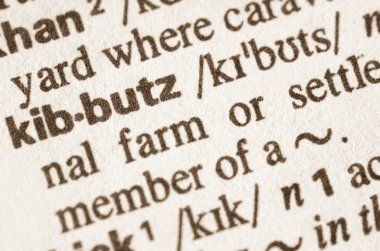 Word kibutz sözlük tanımı 