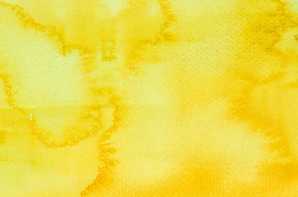 Yellow watercolor painting background — Stock Photo, Image