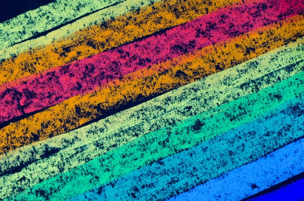 Crayon drawn rainbow spectrum — ストック写真