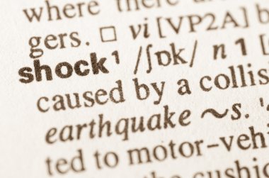 Word şok sözlük tanımı 