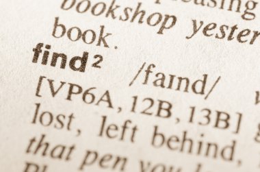 Kelime bul sözlük tanımı 