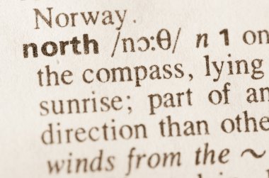 Kuzey kelimenin sözlük tanımı 