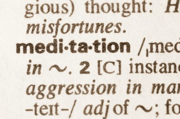 Définition du terme médiation dans le dictionnaire — Photo