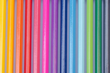 çok renkli boya kalemi kompozisyon