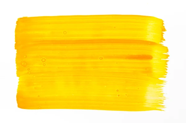 黄色水彩绘制纹理 — 图库照片