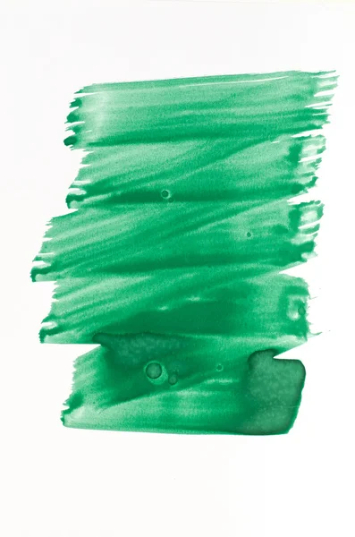 Gröna akvarell målade konsistens — Stockfoto