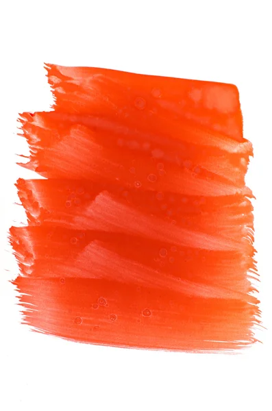 Kırmızı suluboya doku boyalı — Stok fotoğraf