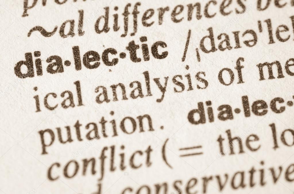 Dictionary definition of word dialectic 