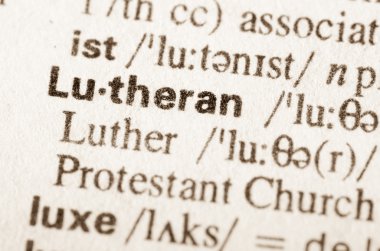 kelimenin Lutheran sözlük tanımı 