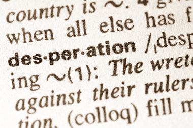 word çaresizlik sözlük tanımı 