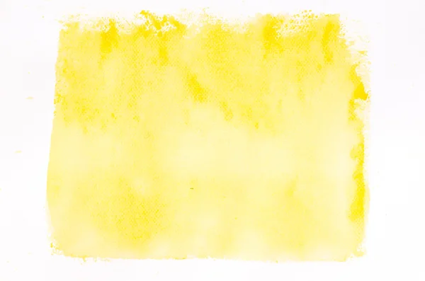Sarı sulu boya boyalı arka plan dokusu — Stok fotoğraf