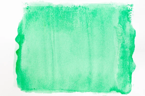 Yeşil sulu boya boyalı arka plan dokusu — Stok fotoğraf
