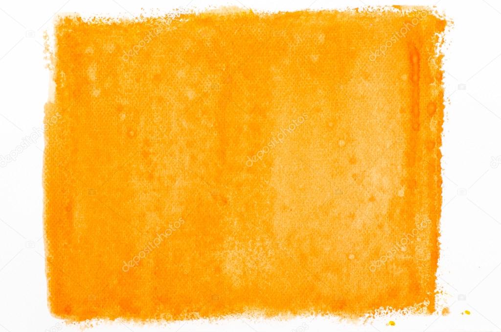 orange watercolor painted background texture 