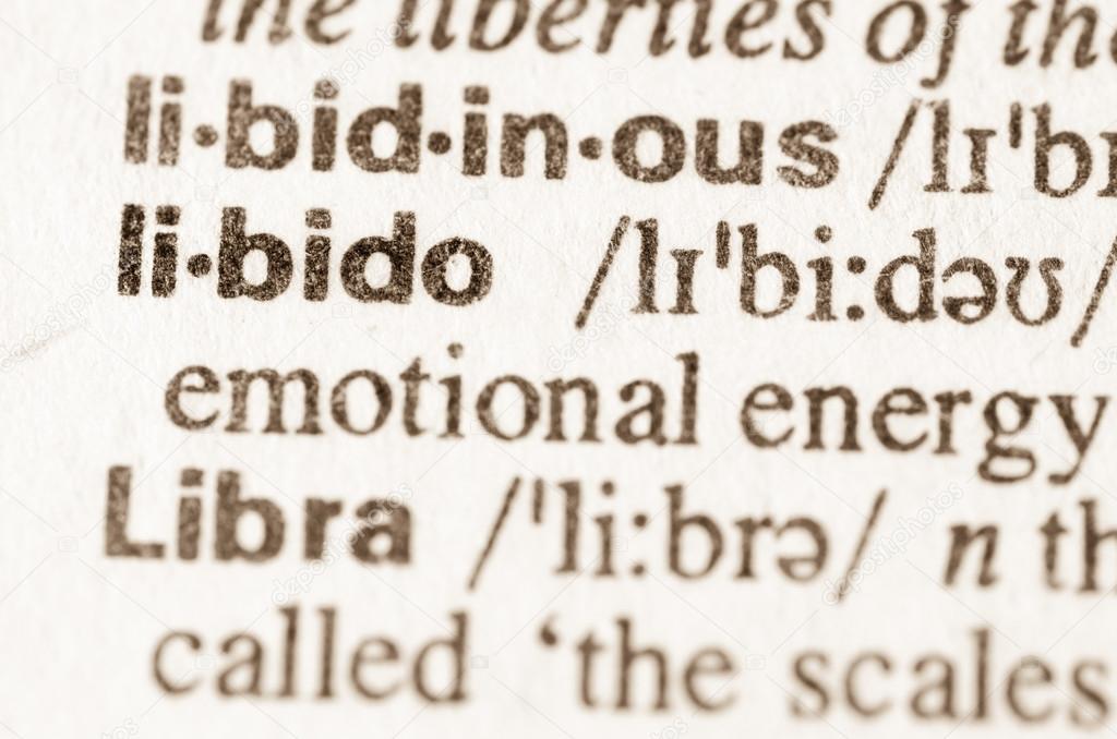 Dictionary definition of word libido