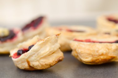 puf böreği pancar, seçici odak ile 