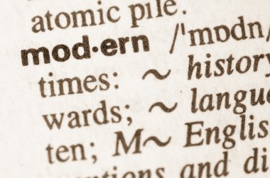 Kelimenin modern sözlük tanımı