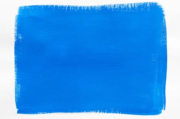 Mavi boyalı sanatsal tuval arka plan — Stok fotoğraf