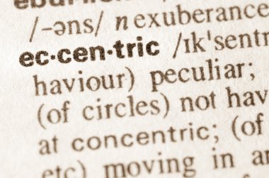 Word eksantrik sözlük tanımı 