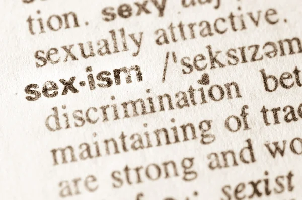 Dictionary definition of word sexism — Stock Photo, Image