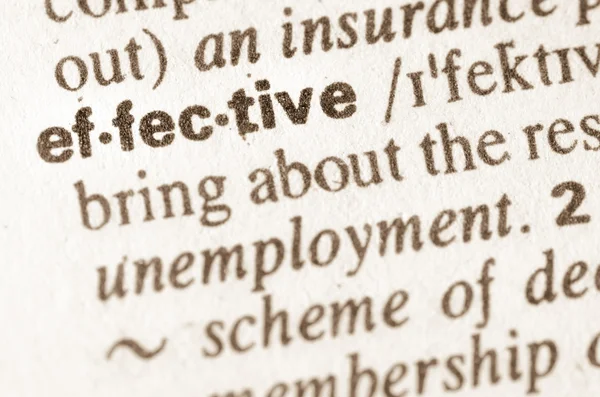 Dictionary definition of word effective — Stock Photo, Image