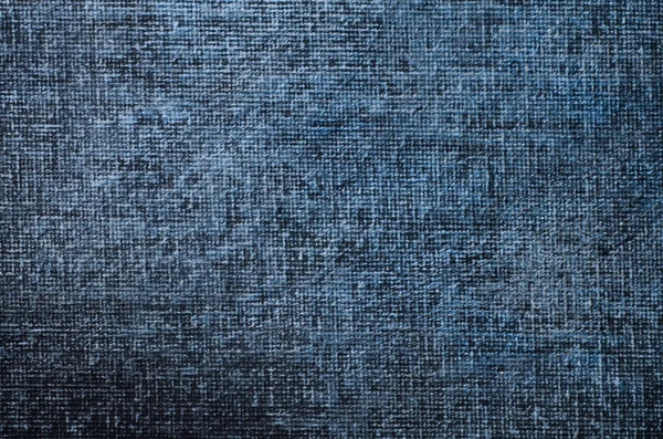 Blå målade konstnärliga canvas bakgrund — Stockfoto
